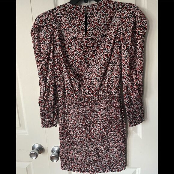 TABBY Floral Smocked Puffed Long Sleeve Dress - Picture 10 of 14